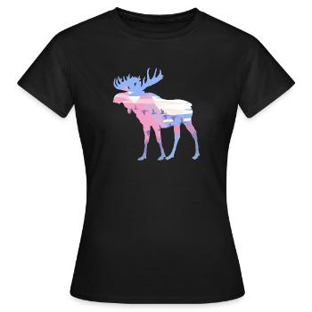 Élan - T-shirt Femme - noir - Devant - AI Model Female 172 dark (172cm)