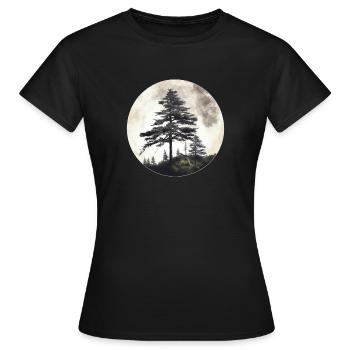 Mâchoire - T-shirt Femme - noir - Devant - AI Model Female 172 dark (172cm)