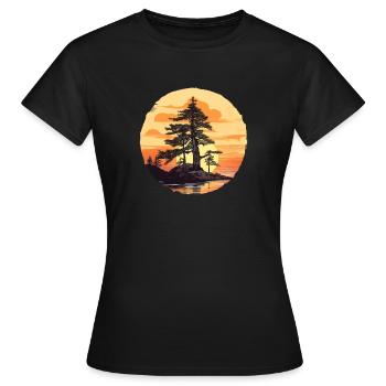 Mâchoire - T-shirt Femme - noir - Devant - AI Model Female 172 dark (172cm)