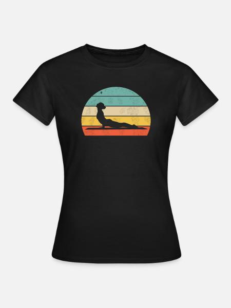 Yoga Pose - Frauen T-Shirt - Schwarz