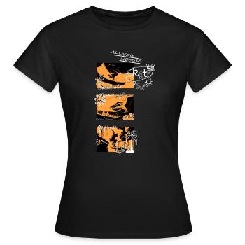 Sk8 LA Californie - T-shirt Femme - noir - Devant - AI Model Female 172 dark (172cm)