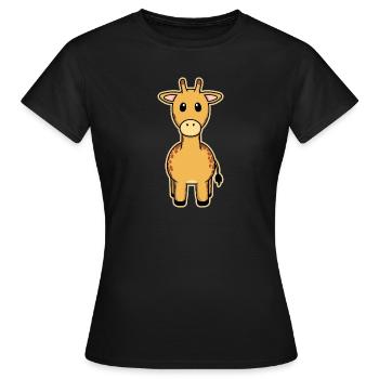 Girafe bébé animal mignon - T-shirt Femme - noir - Devant - AI Model Female 172 dark (172cm)