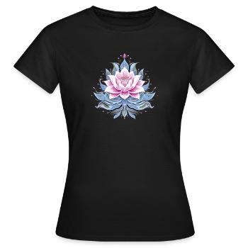 Lotus Inspiration - T-shirt Femme - noir - Devant - AI Model Female 172 dark (172cm)