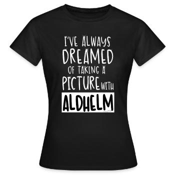 Picture with Aldhelm - T-shirt Femme - noir - Devant - AI Model Female 172 dark (172cm)