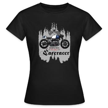 Caferacer Bavaria Custom Motorcycle Bavaria - Women's T-Shirt - black - Front - AI Model Female 172 dark (172cm)