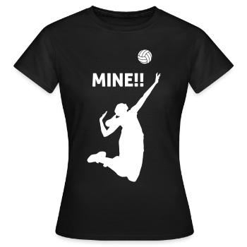 Volleyball Volleyballer Beach Volleyball Spieler - Frauen T-Shirt - Schwarz - Vorne - AI Model Female 172 dark (172cm)