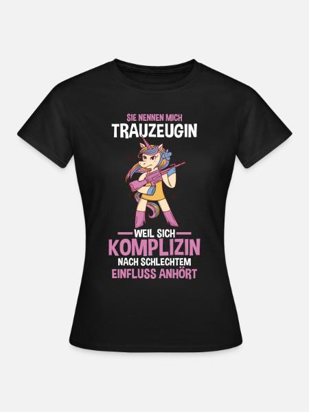 Trauzeugin - Frauen T-Shirt - Schwarz