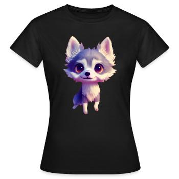 Alaskan Clover Kai Dog - Alaskan Clover Kai - Women's T-Shirt - black - Front - AI Model Female 172 dark (172cm)