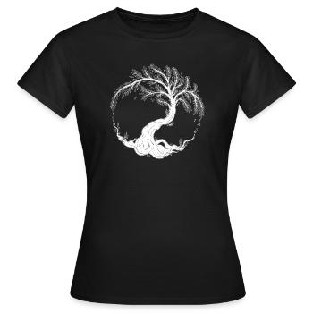 Baum des Lebens. - Frauen T-Shirt - Schwarz - Vorne - AI Model Female 172 dark (172cm)