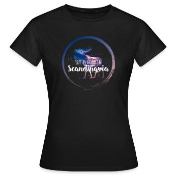 Scandinavie en disant - T-shirt Femme - noir - Devant - AI Model Female 172 dark (172cm)