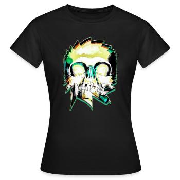 NEW DAMONsion - Frauen T-Shirt - Schwarz - Vorne - AI Model Female 172 dark (172cm)