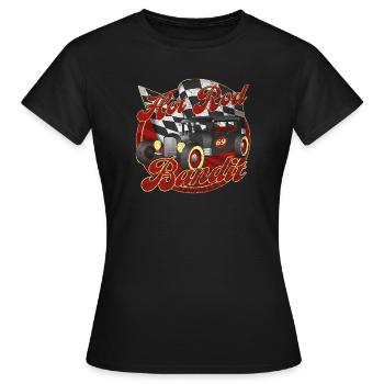Bandit Hot Rod - T-shirt Femme - noir - Devant - AI Model Female 172 dark (172cm)