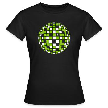 DISCO BALL BALL - Women's T-Shirt - black - Front - AI Model Female 172 dark (172cm)