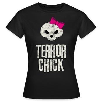 Terreur Tussi Skull - T-shirt Femme - noir - Devant - AI Model Female 172 dark (172cm)