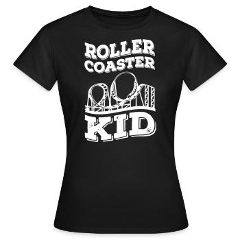Montagnes russes Enfants - T-shirt Femme - noir - Devant - AI Model Female 172 dark (172cm)
