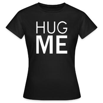 Hug Me (dark) - T-shirt Femme - noir - Devant - AI Model Female 172 dark (172cm)