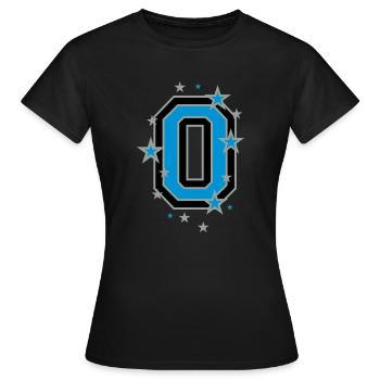 Le numéro zéro et les étoiles - T-shirt Femme - noir - Devant - AI Model Female 172 dark (172cm)