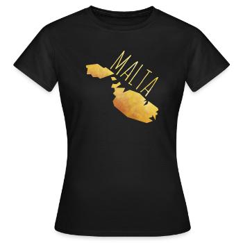malta - Frauen T-Shirt - Schwarz - Vorne - AI Model Female 172 dark (172cm)