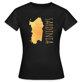 sardinia - Women's T-Shirt - black - Front - AI Model Female 172 dark (172cm)