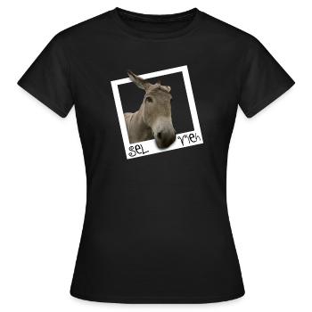 Selfie - Sel Vieh - Frauen T-Shirt - Schwarz - Vorne - AI Model Female 172 dark (172cm)