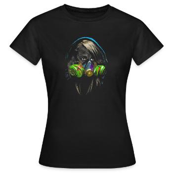 graffiti - Women's T-Shirt - black - Front - AI Model Female 172 dark (172cm)
