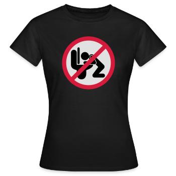 Kotzen verboten - Frauen T-Shirt - Schwarz - Vorne - AI Model Female 172 dark (172cm)