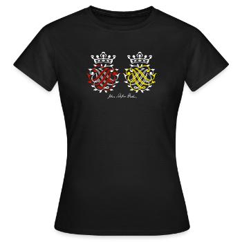 Johann Sebastian Bach Siegel - Frauen T-Shirt - Schwarz - Vorne - AI Model Female 172 dark (172cm)