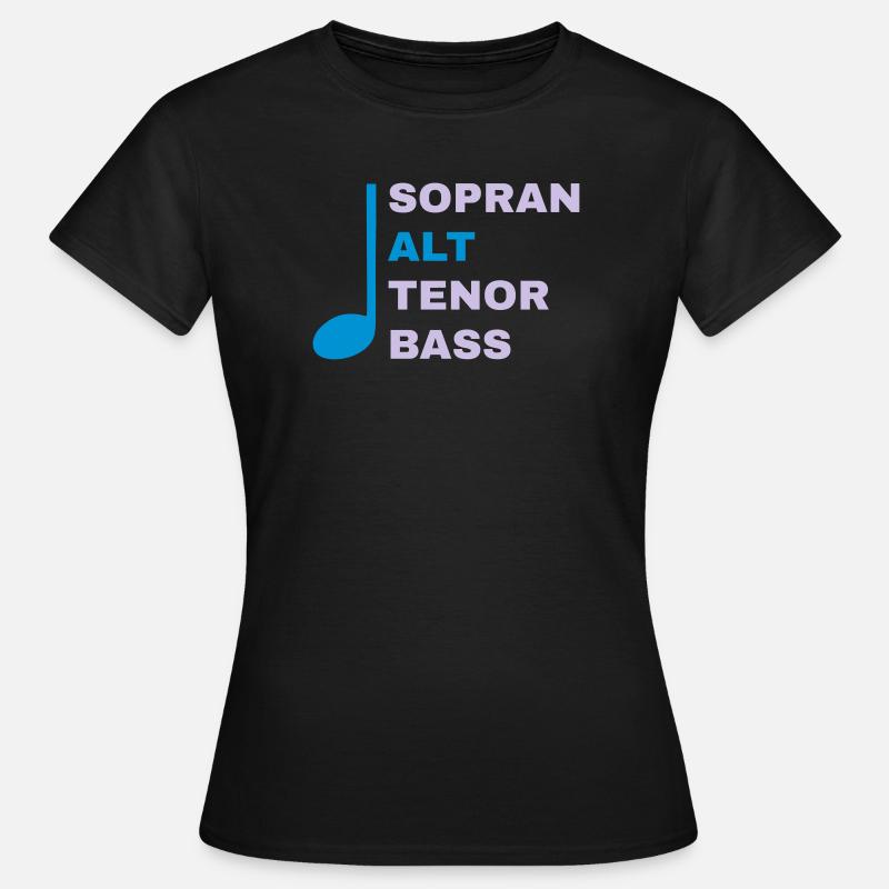 SATB mit Note - Alt - Frauen T-Shirt - Schwarz