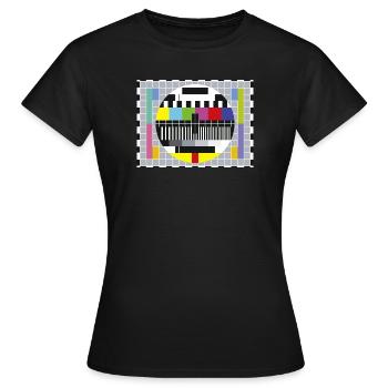 Test-Bild - Frauen T-Shirt - Schwarz - Vorne - AI Model Female 172 dark (172cm)