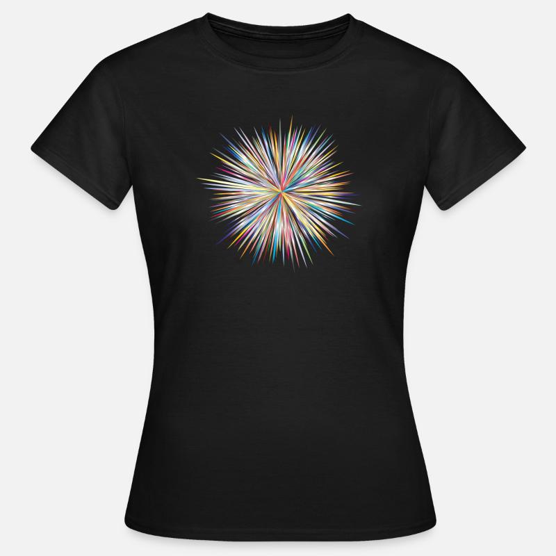 Abstract Explosion - Frauen T-Shirt - Schwarz