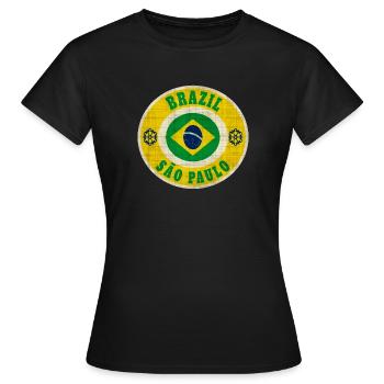 Brésil Sao Paulo / Cadeau / Idée cadeau - T-shirt Femme - noir - Devant - AI Model Female 172 dark (172cm)