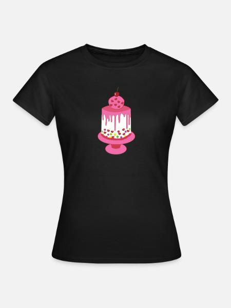cake - Women's T-Shirt - black