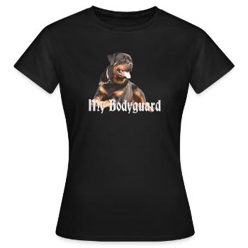 Rottweiler, tête de chien, sports de chien, garde du corps, chien, - T-shirt Femme - noir - Devant - AI Model Female 172 dark (172cm)