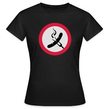 Saucisse Grill - T-shirt Femme - noir - Devant - AI Model Female 172 dark (172cm)