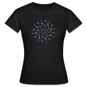 atom - cellular two - Frauen T-Shirt - Schwarz - Vorne - AI Model Female 172 dark (172cm)