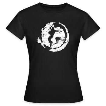 break dancing - Women's T-Shirt - black - Front - AI Model Female 172 dark (172cm)