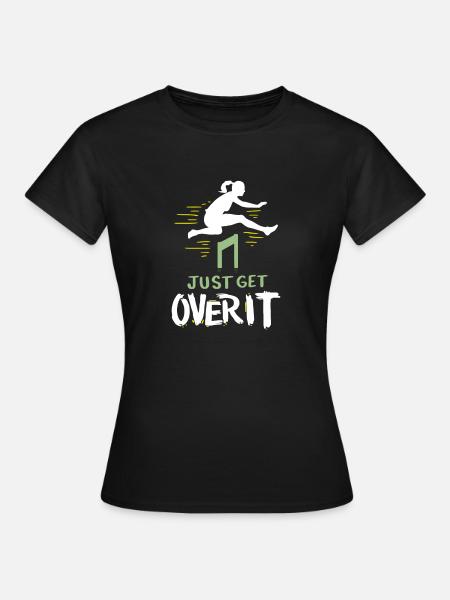 Leichtathletik Hürdenlauf Sport - Frauen T-Shirt - Schwarz
