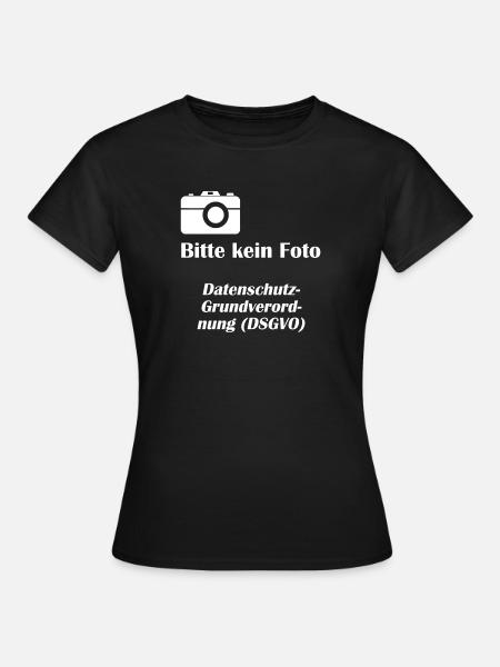 DSGVO1 Datenschutz - Frauen T-Shirt - Schwarz