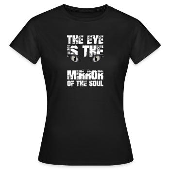Chat chaton miaou chat domestique oeil de chat - T-shirt Femme - noir - Devant - AI Model Female 172 dark (172cm)
