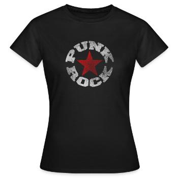 Punkrock - Frauen T-Shirt - Schwarz - Vorne - AI Model Female 172 dark (172cm)
