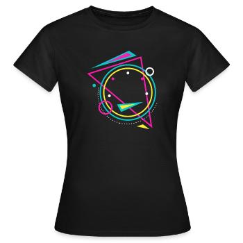géométrie - T-shirt Femme - noir - Devant - AI Model Female 172 dark (172cm)