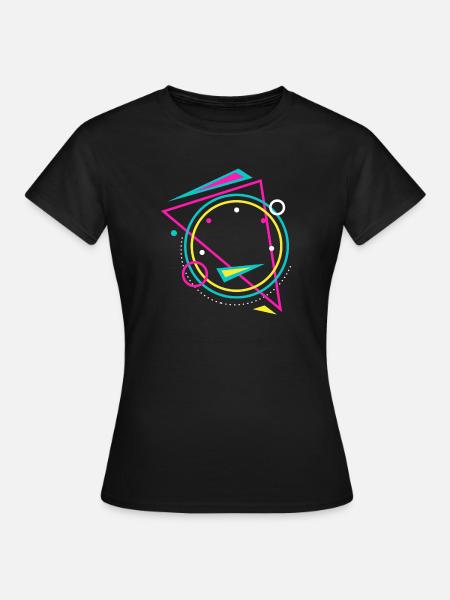 Geometrie - Frauen T-Shirt - Schwarz