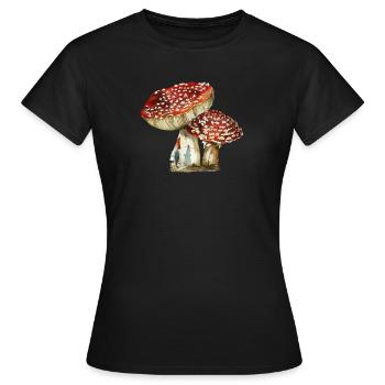 Gnom - Frauen T-Shirt - Schwarz - Vorne - AI Model Female 172 dark (172cm)