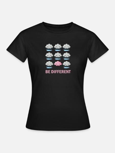 Être différent - T-shirt Femme - noir