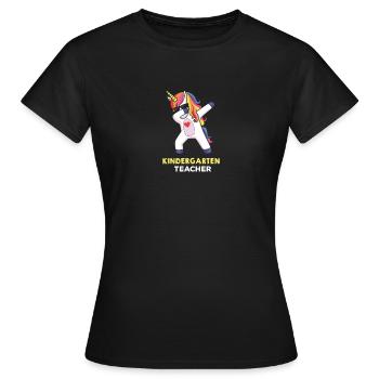 Unicorn nursery - Women's T-Shirt - black - Front - AI Model Female 172 dark (172cm)