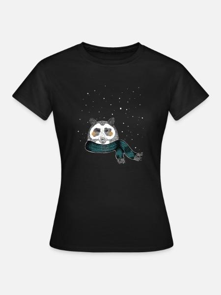 Winter Bär - Frauen T-Shirt - Schwarz