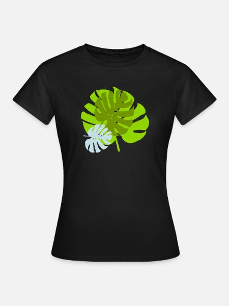 blatt - Frauen T-Shirt - Schwarz