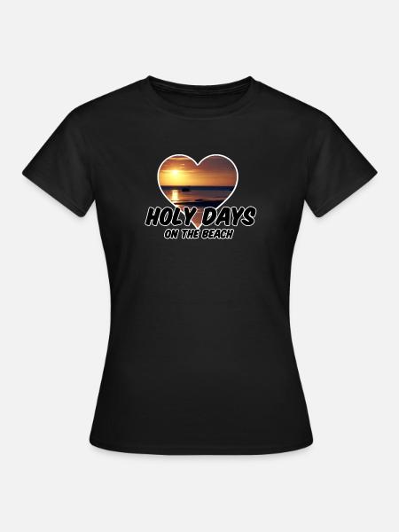 Strand Beach Holiday Ferien Urlaub Geschenk Reise - Frauen T-Shirt - Schwarz