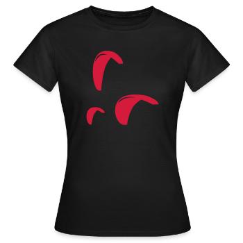 Paragliding - Frauen T-Shirt - Schwarz - Vorne - AI Model Female 172 dark (172cm)