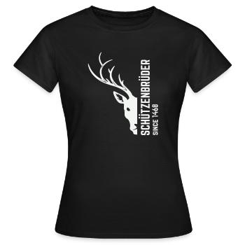 Schützen - Frauen T-Shirt - Schwarz - Vorne - AI Model Female 172 dark (172cm)